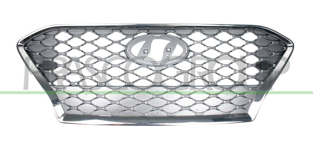 griglia radiatore argento con cornice cromata hyundai kona os 2017 2020 hn4502011