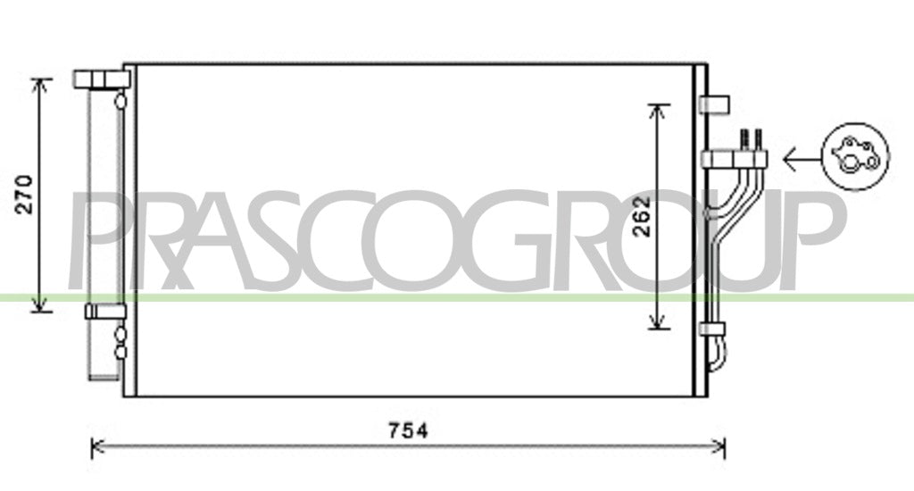 condensatore hyundai ix35 lm 2009 2013 hn804c001