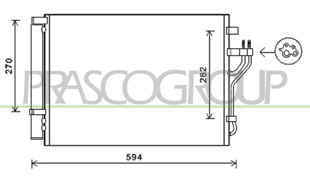 condensatore hyundai ix35 lm 2009 2013 hn804c002