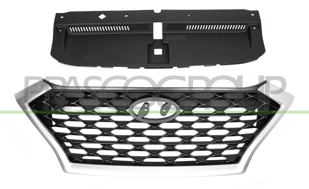 griglia radiatore nera con modanatura cromata hyundai tucson nline tl 2019 2021 hn8092011