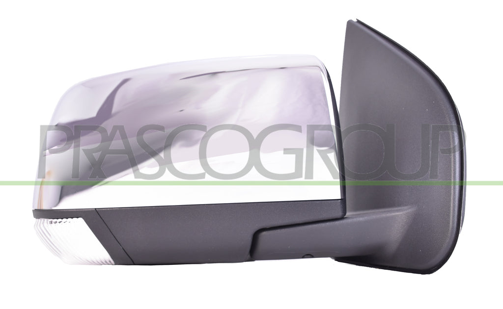 retrovisore destro elettrico nero con fanale convesso con calotta cromata isuzu dmax 2012 2017 iz8267105