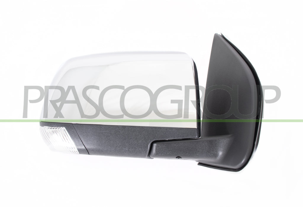 retrovisore destro elettrico nero chiudibile con fanale convesso con calotta cromata isuzu dmax 2012 2017 iz8267205