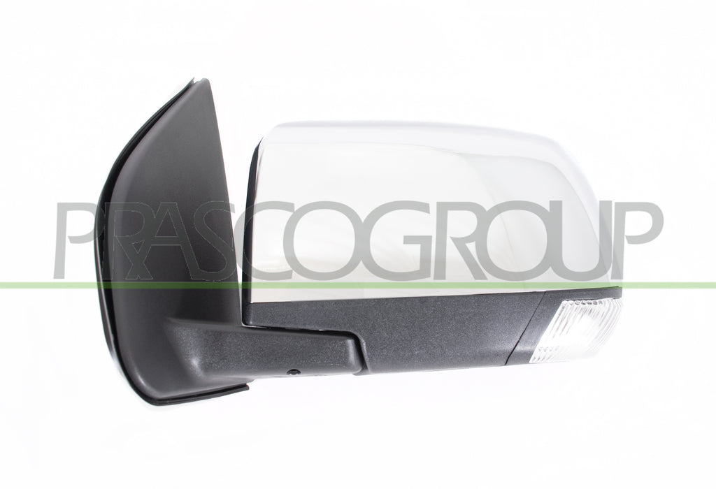 retrovisore sinistro elettrico nero chiudibile con fanale convesso con calotta cromata isuzu dmax 2012 2017 iz8267206