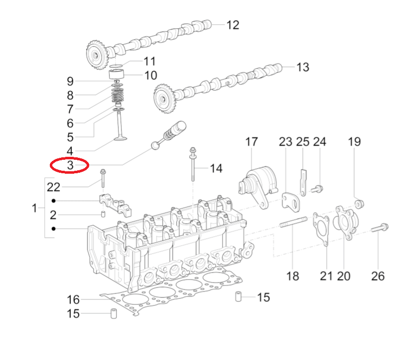 Valvola di Scarico Piaggio Porter Multitech B010088 - Mondo Porter