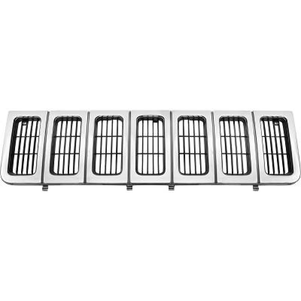 griglia radiatore cromata argento limited 96 98 jeep grand cherokee 1993 1998 je0152011