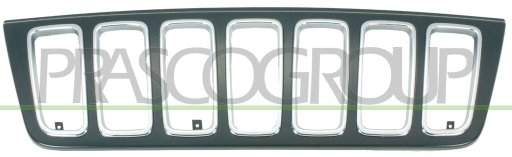 griglia radiatore nera con bordo cromato jeep grand cherokee 2001 2004 je0182001