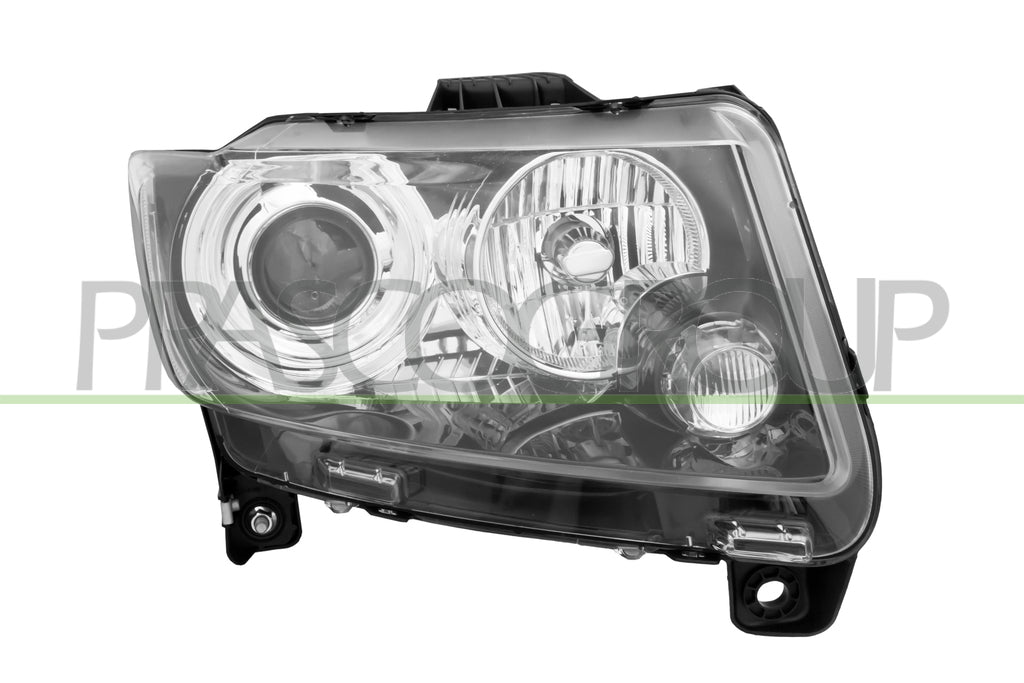 proiettore destro h9 elettrico con motore nero jeep compass mk49 2011 2016 je0324903