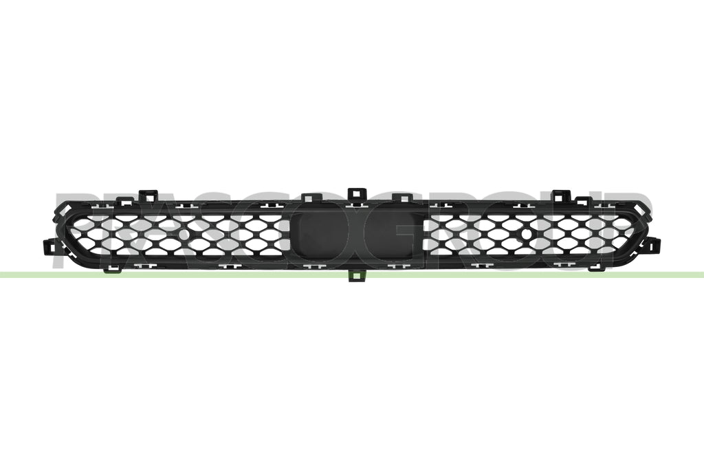 griglia paraurti anteriore centrale superiore nera goffrata con fori pdc supporti jeep compass cross trailhawk mp 2021 je0362130