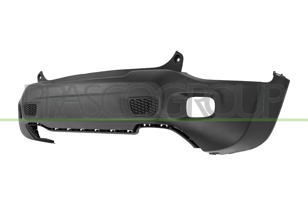 paraurti posteriore senza spoiler nero goffrato con tracce pdc mod trailhawk jeep renegade 2014 2018 je1001071