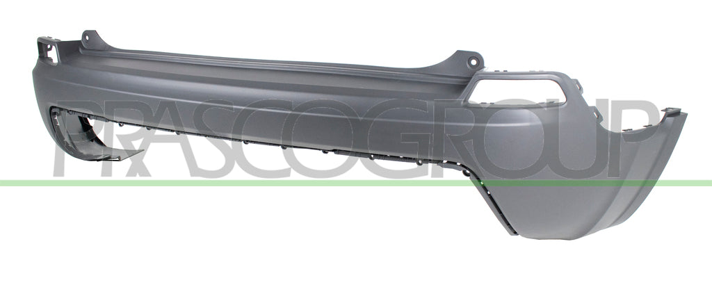 paraurti posteriore nero goffrato con tracce pdc e park assist jeep cherokee kl 2018 je2021051