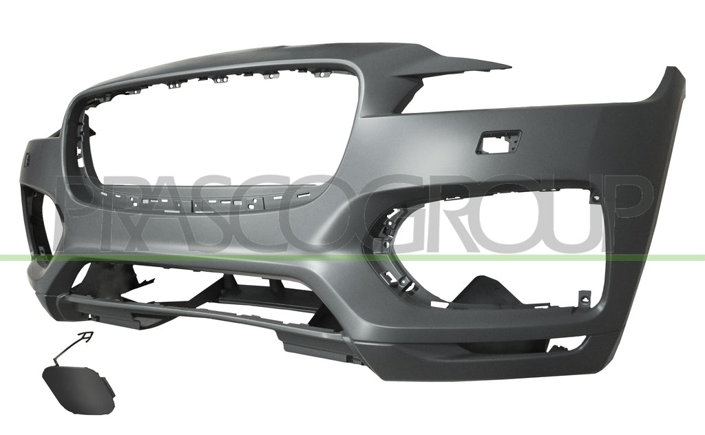 paraurti anteriore con primer con fori pdc supporti con fori lavafari tracce park assist mod r mod sport s jaguar fpace x761 2016 jg8001031