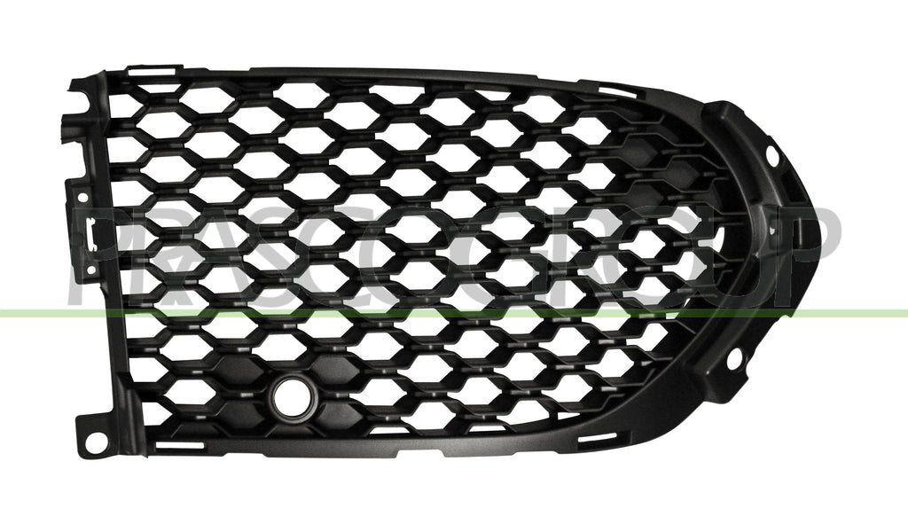 griglia destra paraurti anteriore nera aperta con fori pdc mod s r mod sport jaguar fpace x761 2016 jg8002123