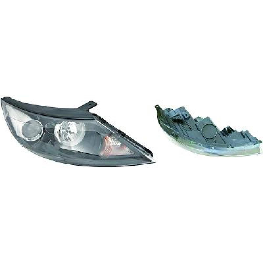 proiettore destro h4 elettrico senza motore fanale arancio kia sportage 2009 2010 921023w020
