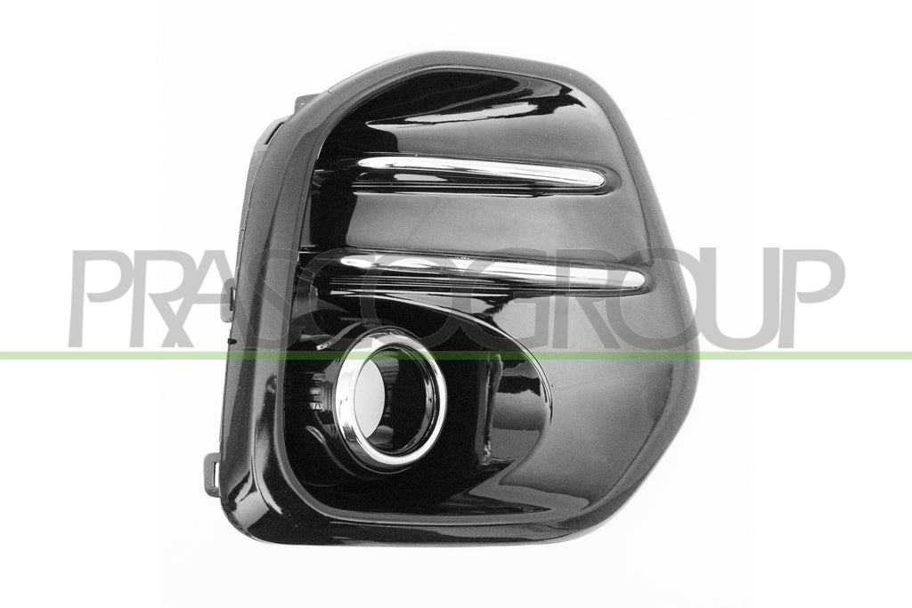 griglia sinistra paraurti anteriore nera lucida con sede fendi con cornice cromata con modanature cromate kia sportage ql 2016 2018 ki0252124