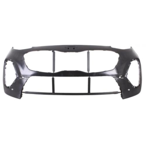 paraurti anteriore nero liscio da primerizzare con fori pdc supporti con tracce park assist kia sportage ql 2018 2021 ki0261011