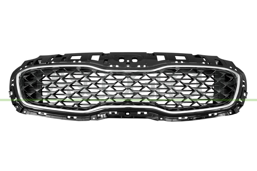 griglia radiatore nera con finitura cromata kia sportage ql 2018 2021 ki0262021