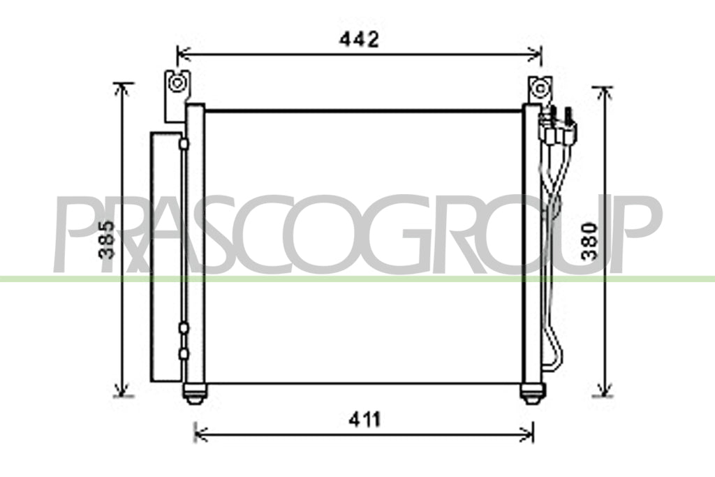 condensatore kia picanto 2008 2010 ki322c001