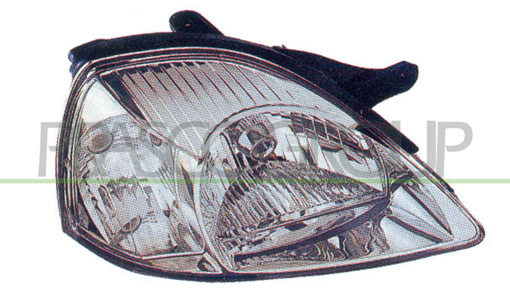 proiettore destro h4 elettrico con motore fanale bianco kia rio 2002 2004 ki4224813