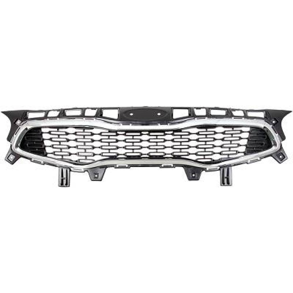 griglia radiatore nera lucida con cornice cromata kia cee d 2015 2018 ki4362001
