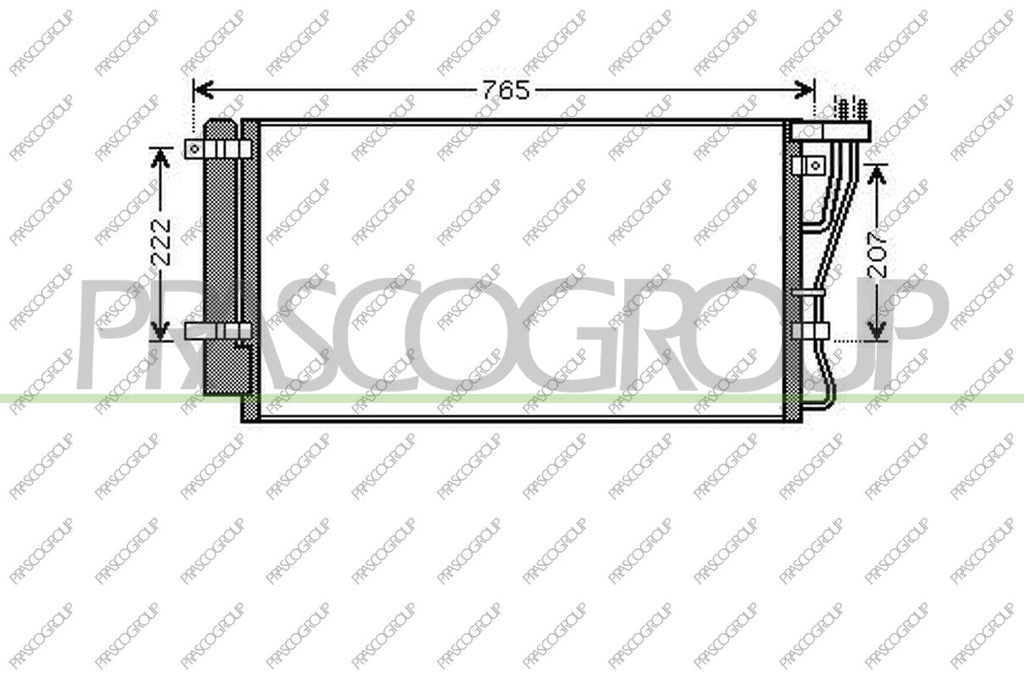 condensatore kia carens 2006 2010 ki732c002