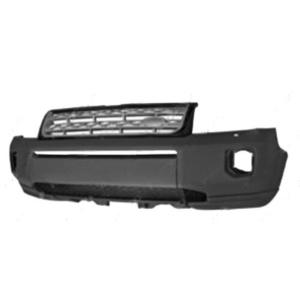 paraurti anteriore con primer con fori lavafari con griglia radiatore nera lucida argento con griglia centrale land rover freelander ii lr2 2010 2015 lr7191011