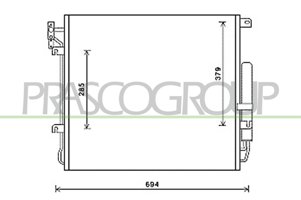 condensatore land rover range rover l322 2010 2012 lr864c001