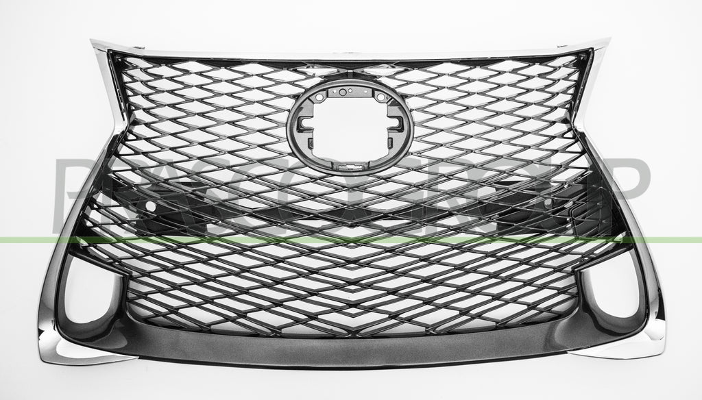 griglia radiatore nera con modanatura cromata con fori pdc mod f mod sport lexus gs l10 2015 ls4282031