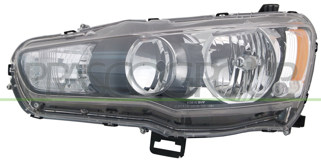 proiettore destro hb4 hb3 elettrico senza motore mitsubishi lancer v evolution x sportback 2008 2015 mb0154903