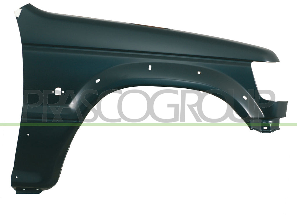parafango anteriore destro con fori lucciola e parafanghino mitsubishi pajero 1991 1996 mb1553013