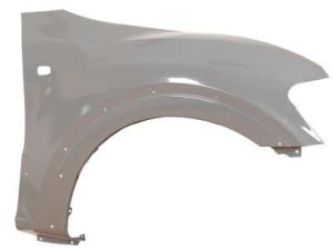 parafango anteriore destro con fori lucciola e parafanghino mitsubishi pajero 2003 2006 mb1593013