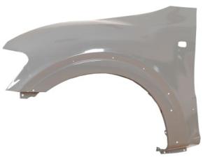 parafango anteriore sinistro con fori lucciola e parafanghino mitsubishi pajero 2003 2006 mb1593014
