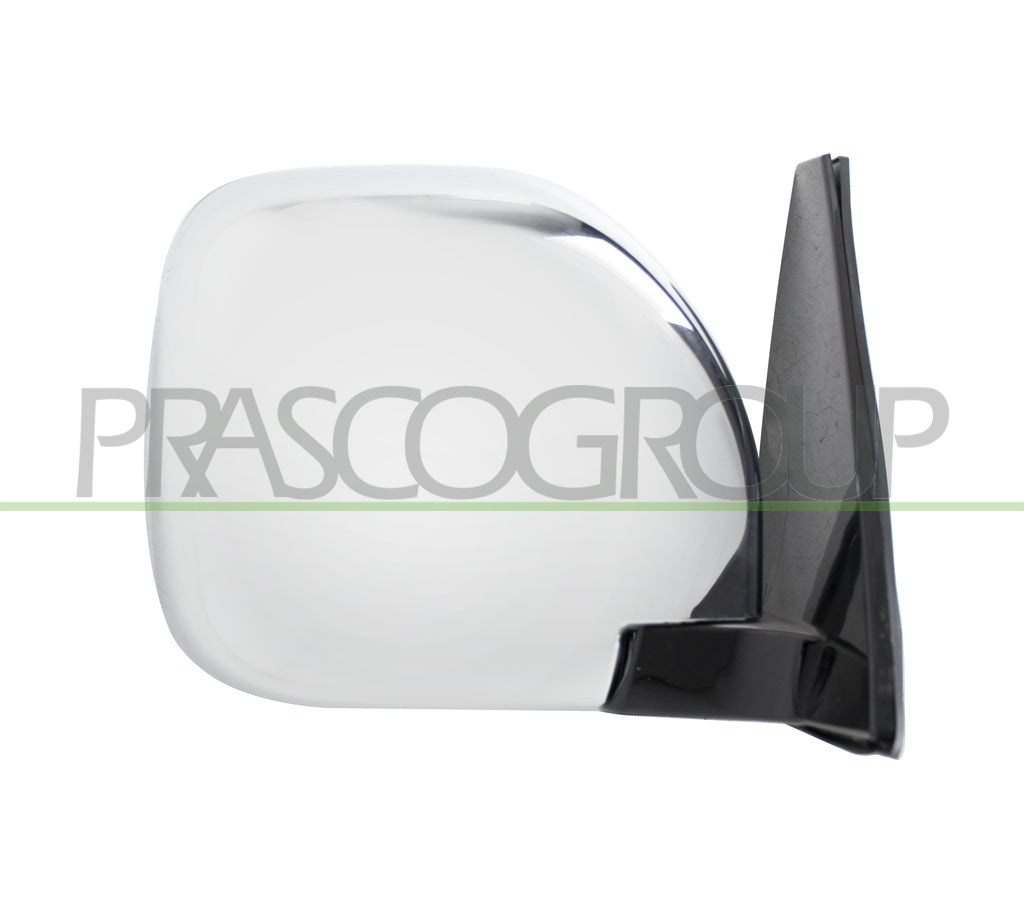 retrovisore destro manuale nero convesso con calotta cromata mitsubishi pajero 2001 2002 mb1597005