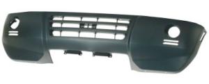 paraurti anteriore nero liscio da primerizzare con sede fendi con fori lavafari mitsubishi pajero 2003 2006 mb1601001