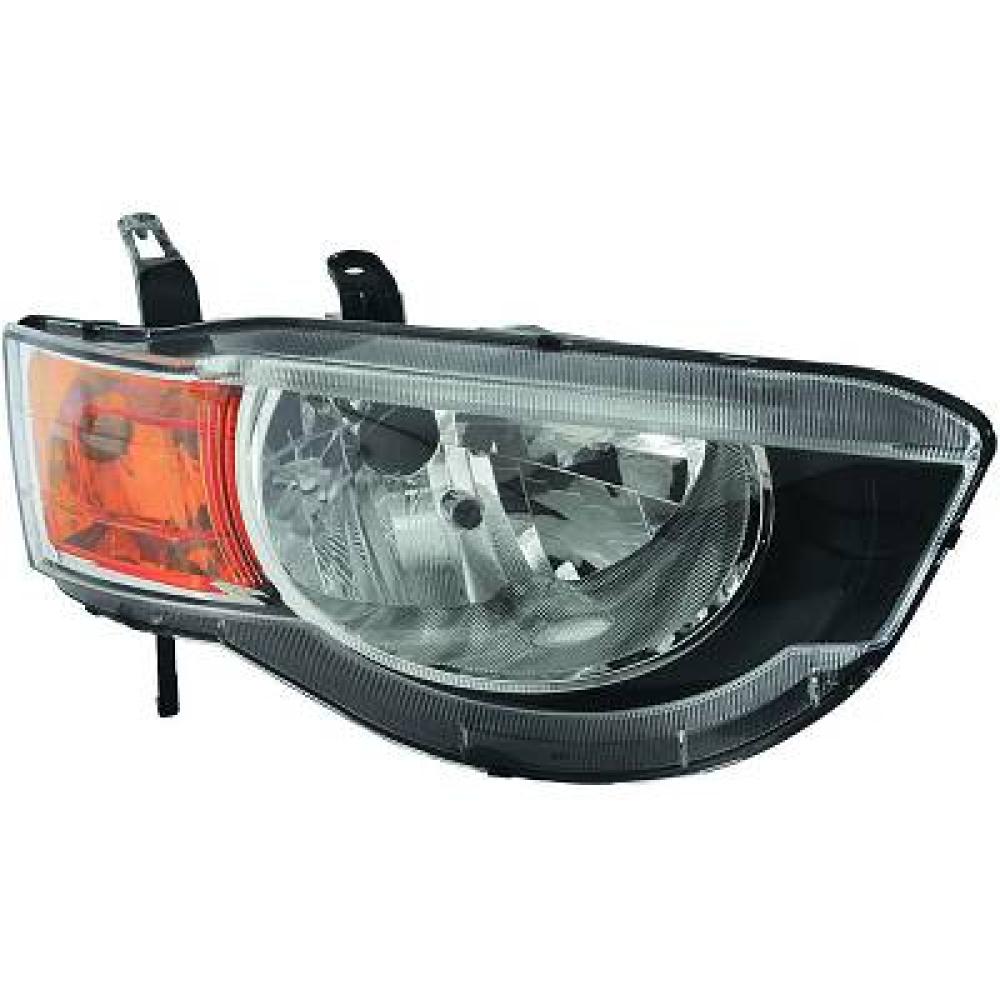 proiettore sinistro h4 elettrico senza motore mitsubishi colt 2009 2012 mb3264804