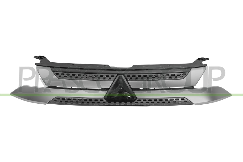 griglia radiatore nera con modanatura grigio argento mitsubishi outlander 2018 2022 mb7222001