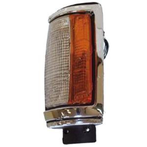 fanale anteriore destro bianco arancio con portalampada con bordo cromato mitsubishi l200 strada 1987 1993 mb8104005