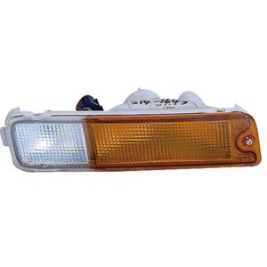 fanale destro paraurti anteriore arancio con portalampada mitsubishi l200 strada 1996 2000 mb8154303