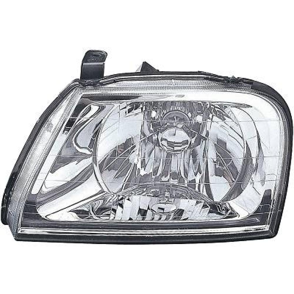proiettore sinistro h4 elettrico mod 04 98 mitsubishi l200 strada 2001 2003 mb8174604