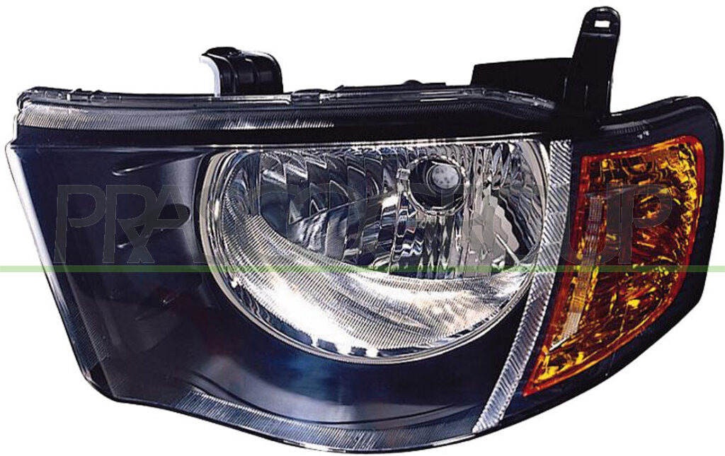 proiettore sinistro h4 manuale fanale arancio cabina doppia mitsubishi l200 strada 2005 2010 mb8214804