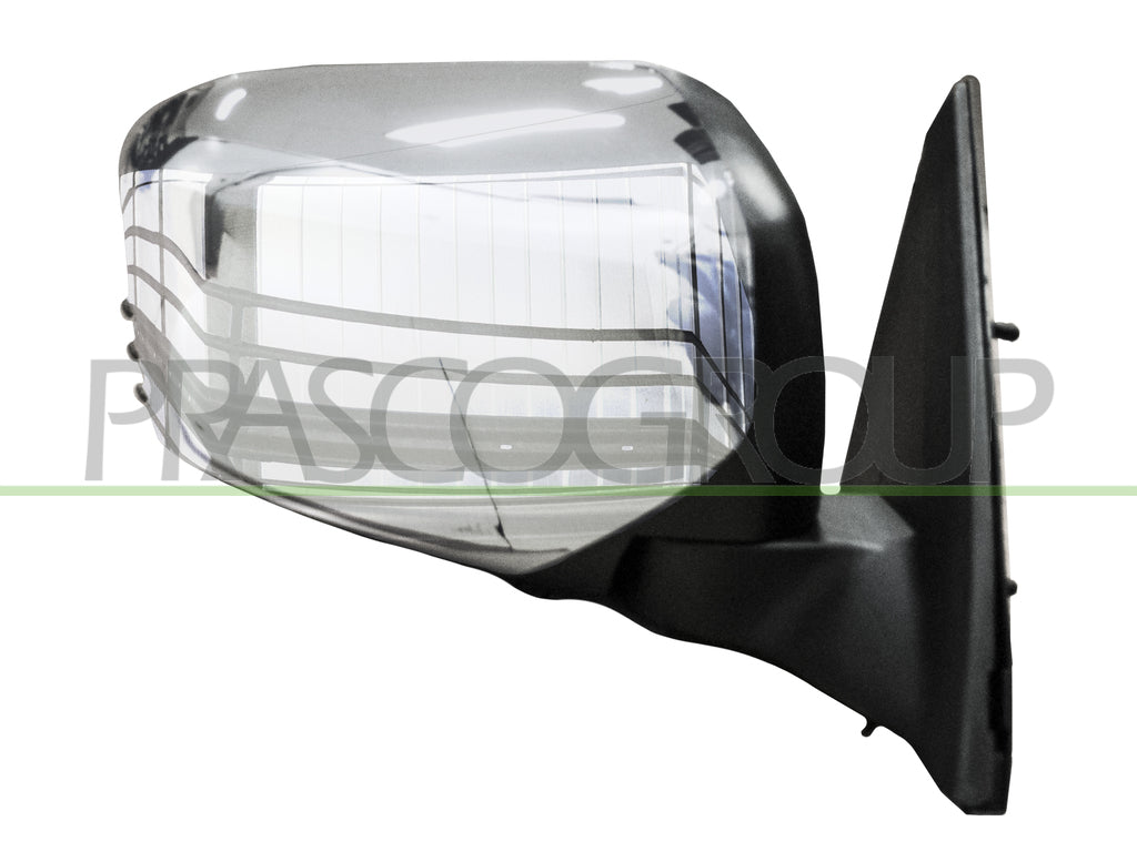 retrovisore destro manuale nero convesso con calotta cromata mitsubishi l200 strada 2005 2010 mb8227005