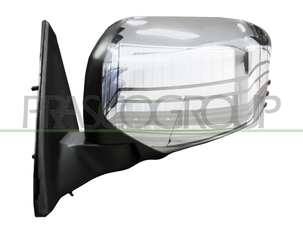 retrovisore sinistro manuale nero convesso con calotta cromata mitsubishi l200 strada 2005 2010 mb8227006