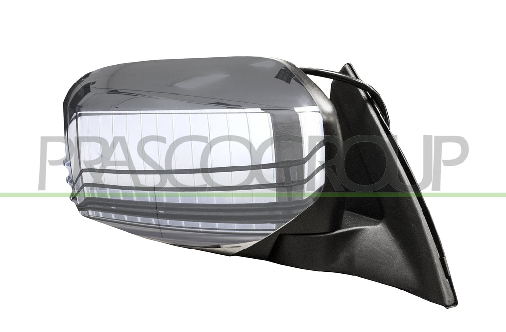 retrovisore destro elettrico nero convesso con calotta cromata mitsubishi l200 strada 2005 2010 mb8227205