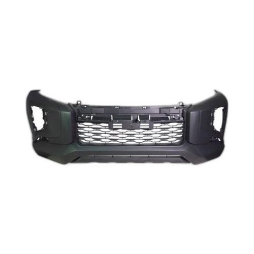 paraurti anteriore nero liscio da primerizzare con griglia centrale senza fori modanature mitsubishi l200 triton 2019 2023 mb8261021