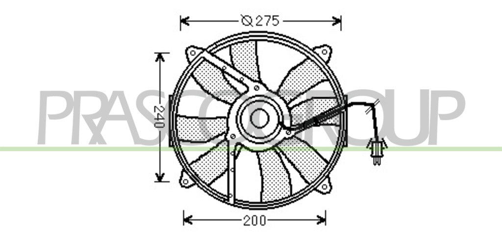 ventola mercedes c class w202 1993 2000 me025f004