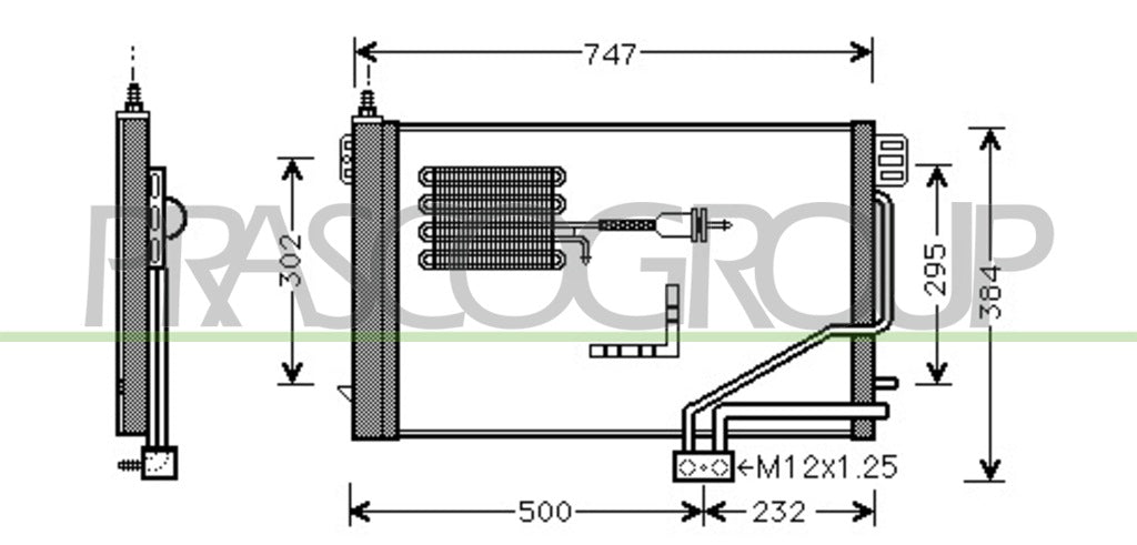 condensatore mercedes c class sportcoupe cl203 2000 2008 me026c002