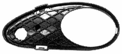 griglia sinistra paraurti anteriore nera con sede fendi mercedes c class w203 2000 2004 me0272124