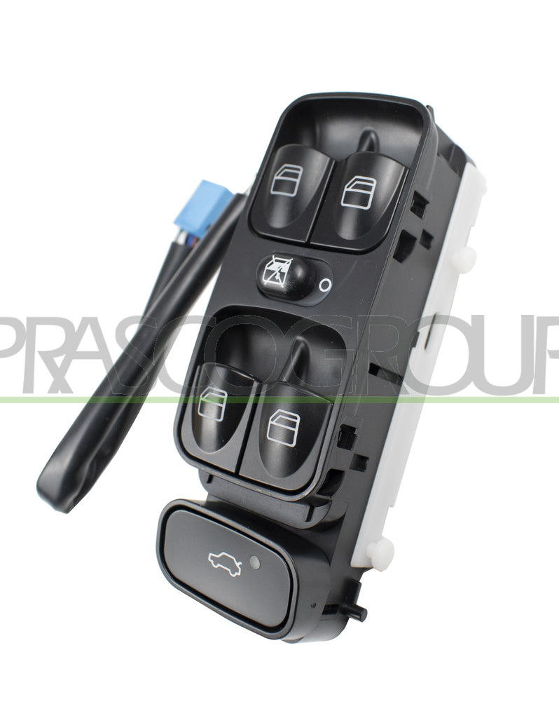 pulsantiera alzacristallo porta anteriore sinistra nera 4 interruttori con cablaggio 9 pins mercedes c class w203 2000 2004 me027ws04