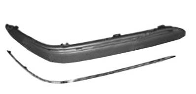 modanatura destra paraurti anteriore con primer con profilo cromato mod avantgard mercedes c class w203 2004 2007 me0281243