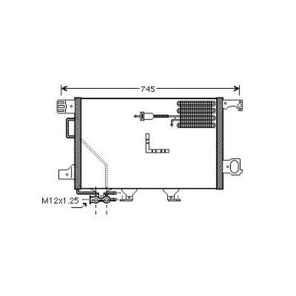 condensatore mercedes c class w203 2004 2007 a2035001654