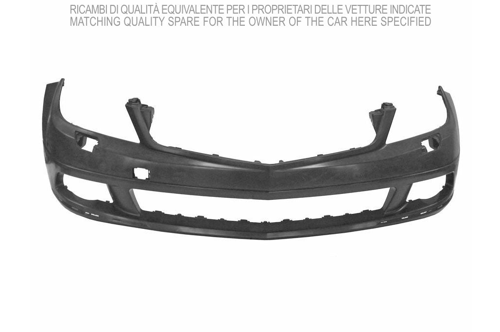 paraurti anteriore con primer con fori lavafari mod avantgarde elegance mercedes c class w204 s204 2007 2010 me0291041